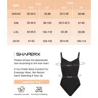 SHAPERX Tummy Control Butt Lift Seamlsss Bodysuit