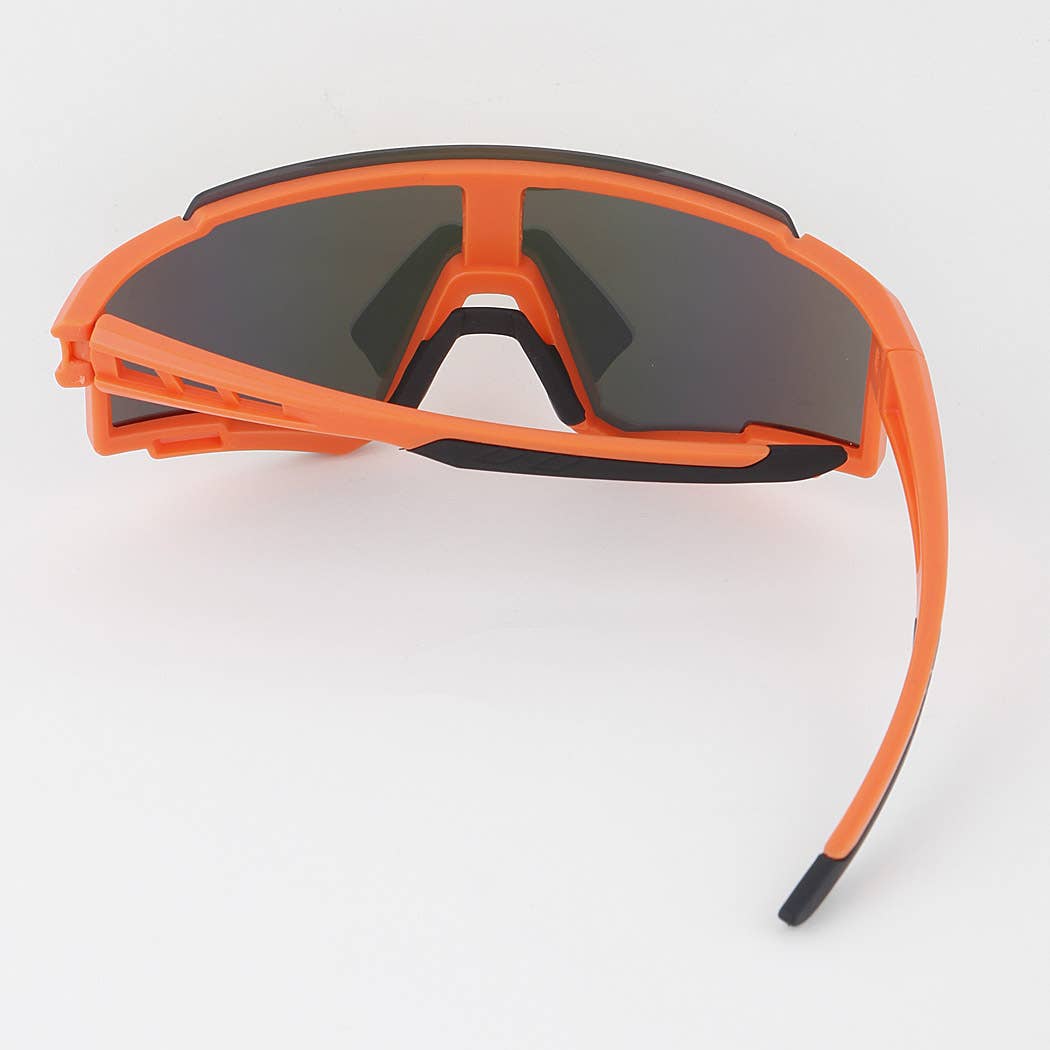Modern Bottom Lined Shield Sunglasses