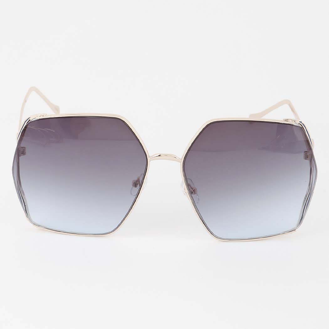 Luxury Stripe Geometric Sunglasses