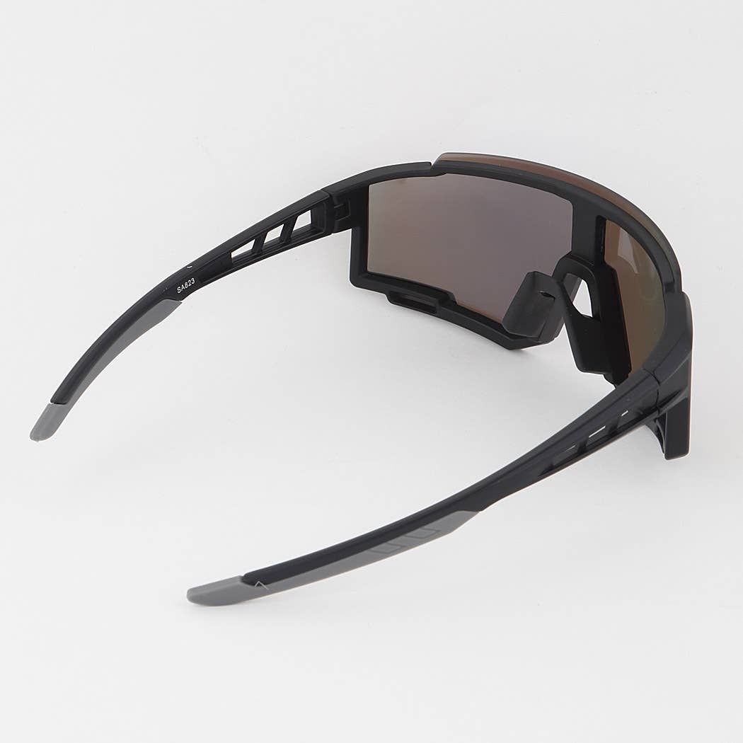 Modern Bottom Lined Shield Sunglasses