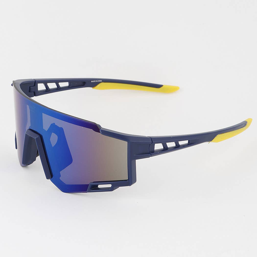 Modern Bottom Lined Shield Sunglasses