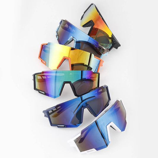 Modern Bottom Lined Shield Sunglasses