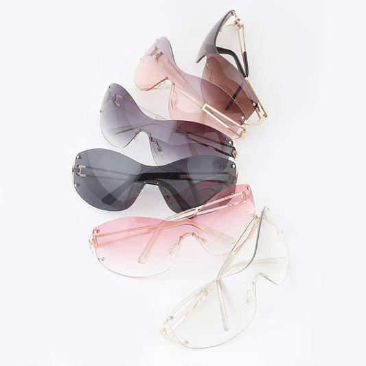 Rimless Luxury Gradient Sunglasses