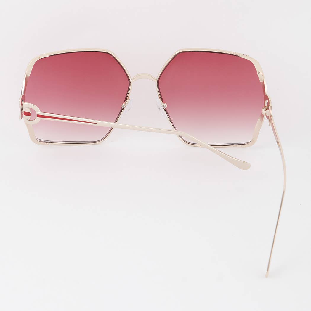Luxury Stripe Geometric Sunglasses